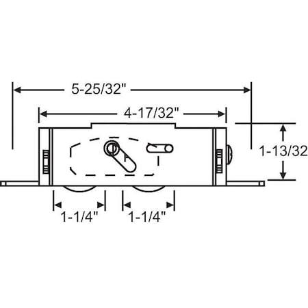 Strybuc Patio Door Roller Tandem 9-397SS